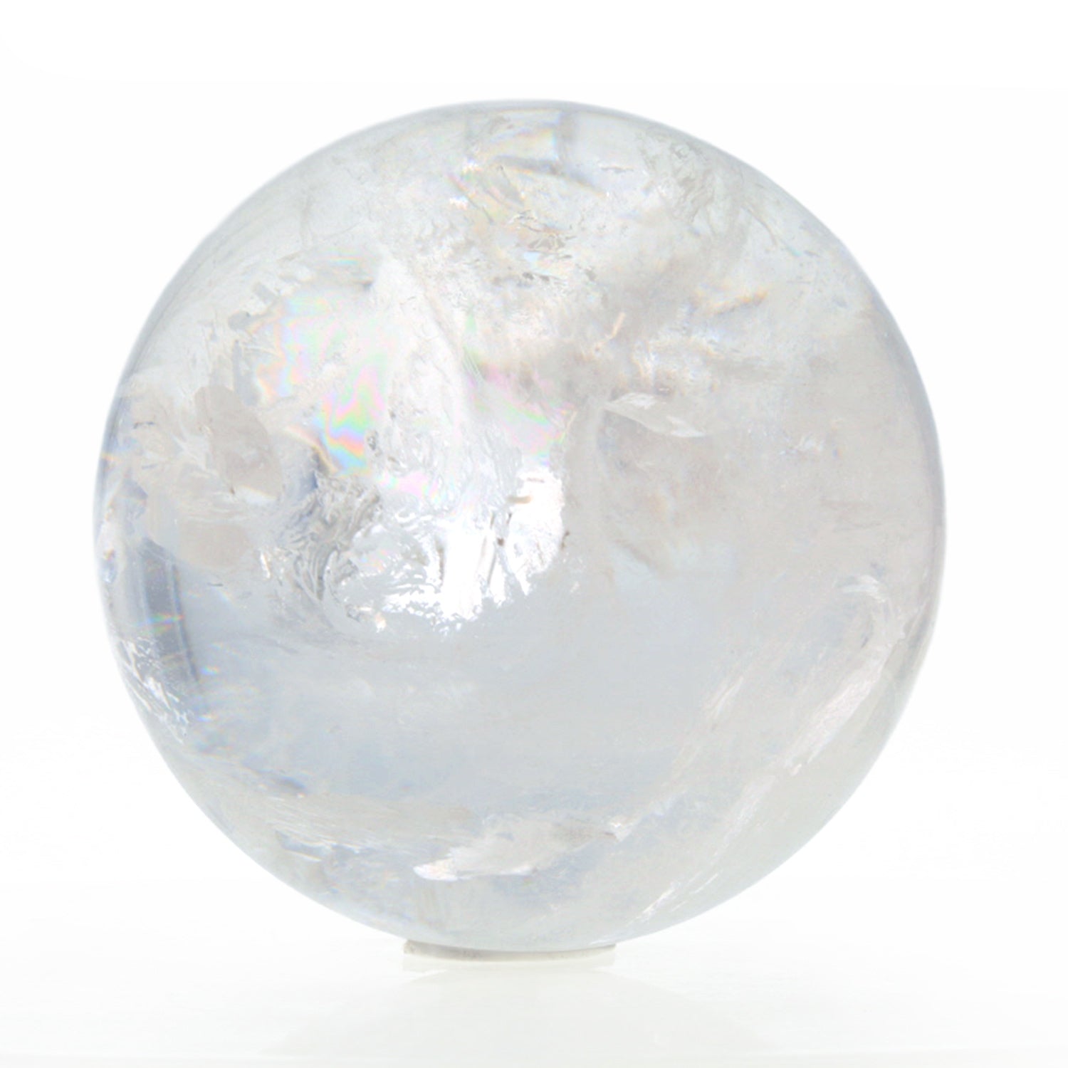 レインボー水晶 丸玉・スフィア 約70mm｜虹入りクリスタル｜浄化・開運・風水インテリア